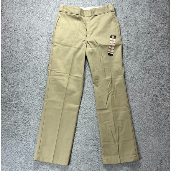 Dickies Original Fit 874 Work Pants Khaki Men's W32xL32 (Actual W32xL31) VTG NMT - Picture 1 of 16
